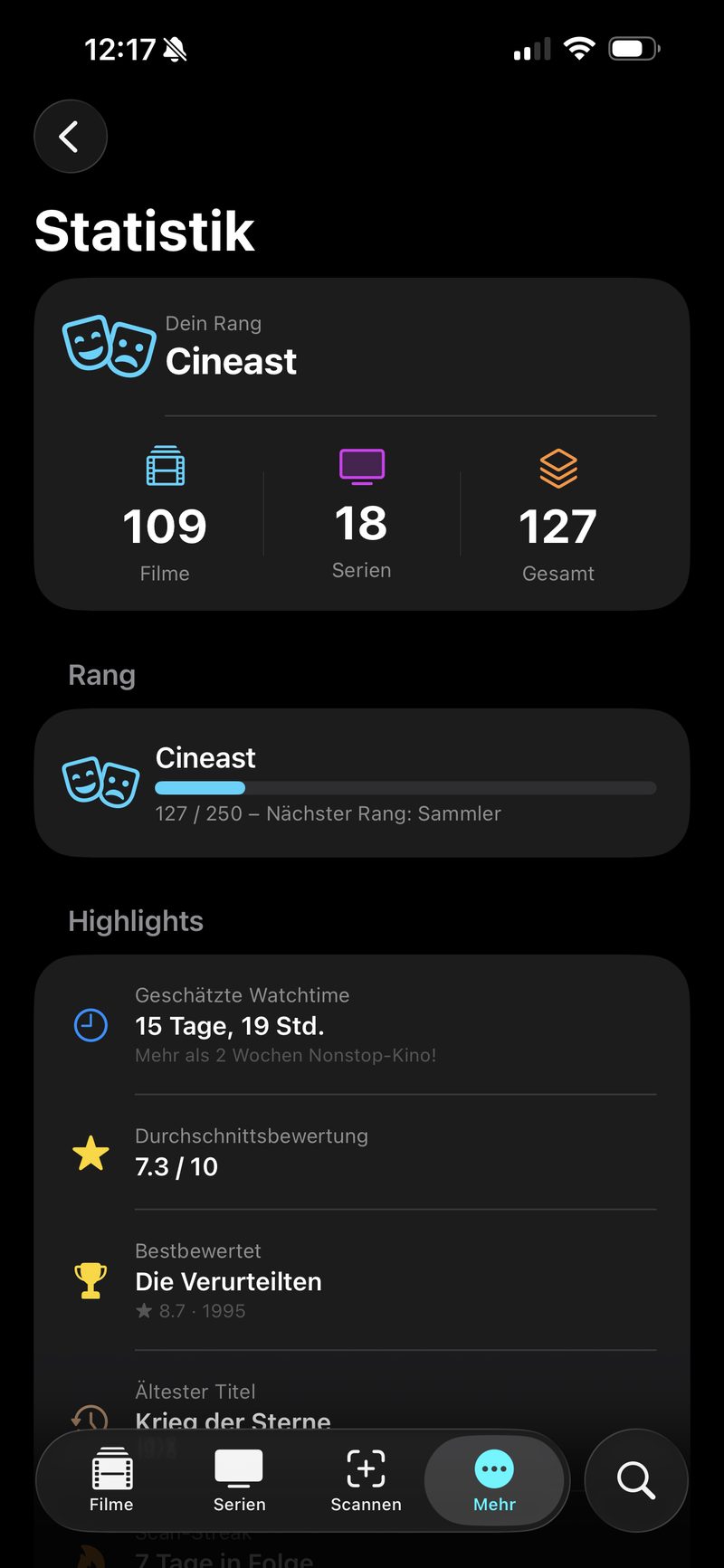 Filmkiste Statistiken
